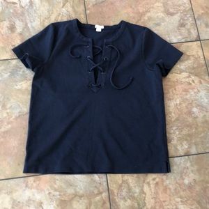 J crew blue top